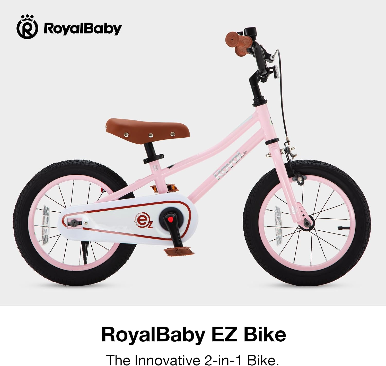 Detalle de RoyalBaby Kids Bike Terra EZ Balance to Pedal Convertible (14/16/18 Inch) for Ages 3–9