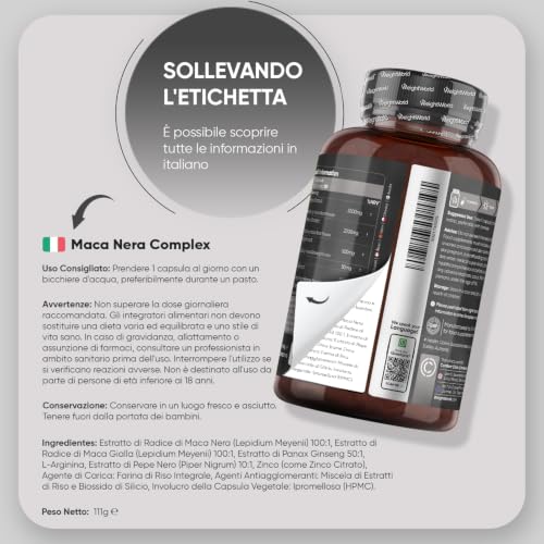 Thumbnail 6 de Maca Peruana WeightWorld 180 Capsule Vegane – Estratto 100:1, 1 Al Giorno Per 6 Mesi