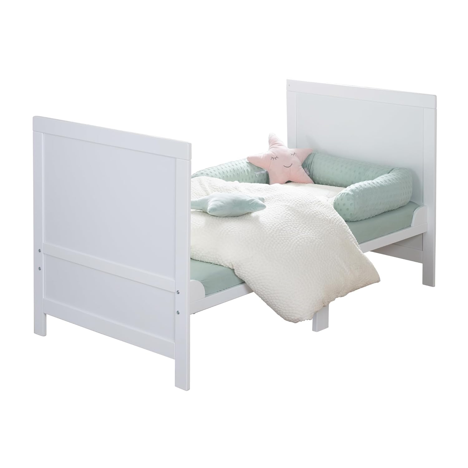Thumbnail 6 de roba Babybett EASY SLEEP 70 x 140 cm inkl. Umbauecken – Mitwachsendes Gitterbett aus weißem Holz