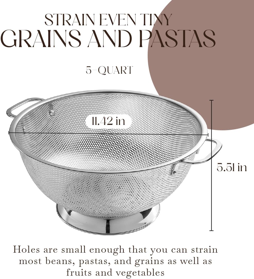 Thumbnail 1 de Bellemain Colander 5 Qt Stainless Steel 🍴