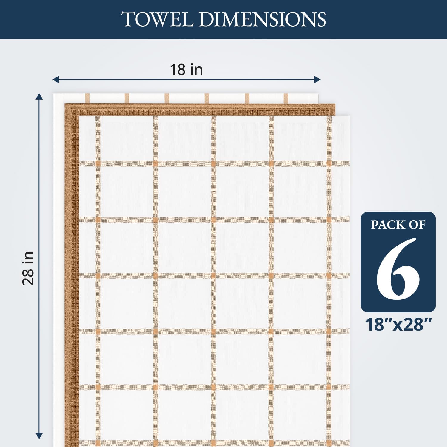 Detalle 1 de LANE LINEN Kitchen Towels 18x28 6 Pack