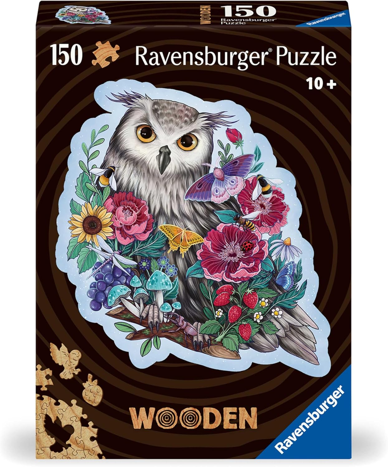 Thumbnail 2 de Ravensburger Wooden Puzzle 17511 „Geheimnisvolle Eule“ (150 Teile) mit 15 Holzfiguren
