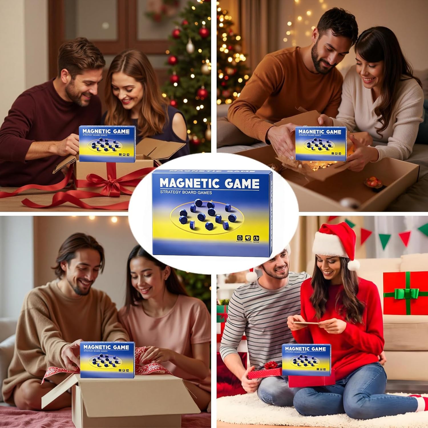 Detalle 2 de FEELGUY Magnetic Chess Game: 20-Piece Portable Strategy for Family Fun