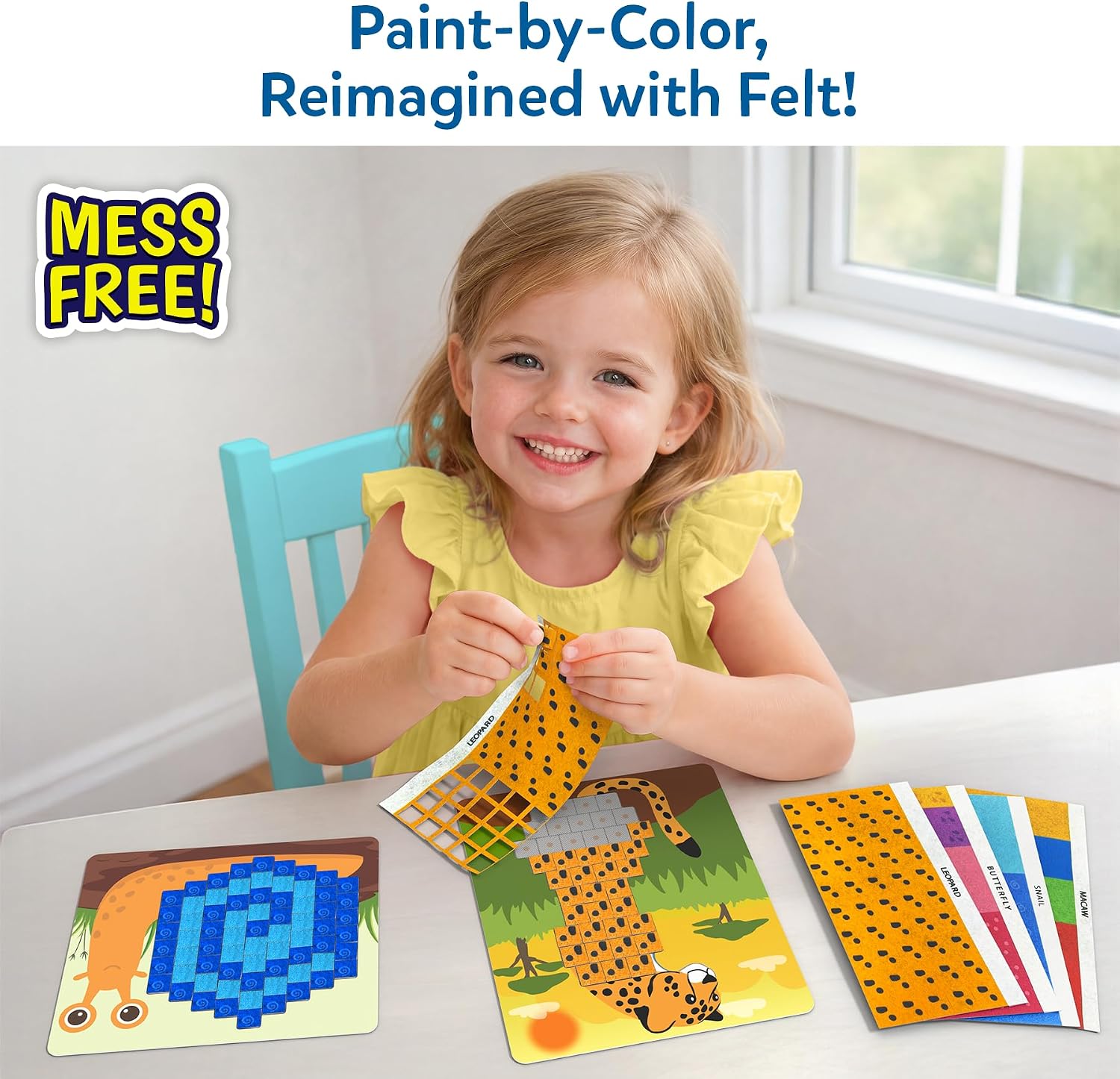 Detalle 2 de Skillmatics Art Activity: Reusable Mosaic 3D Animal Craft Kit
