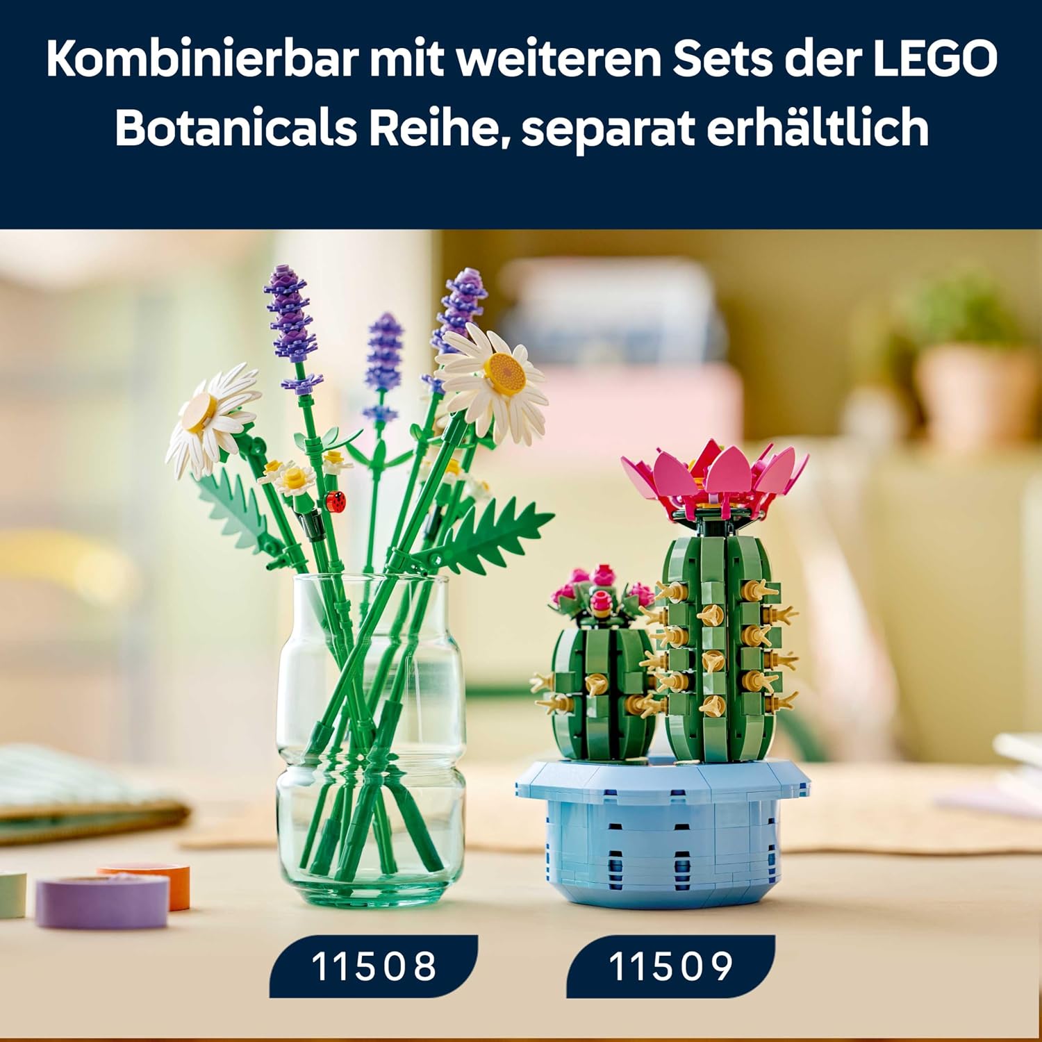 Thumbnail 6 de LEGO Botanicals Gänseblümchen – Strauß aus künstlichen Blumen (11508)