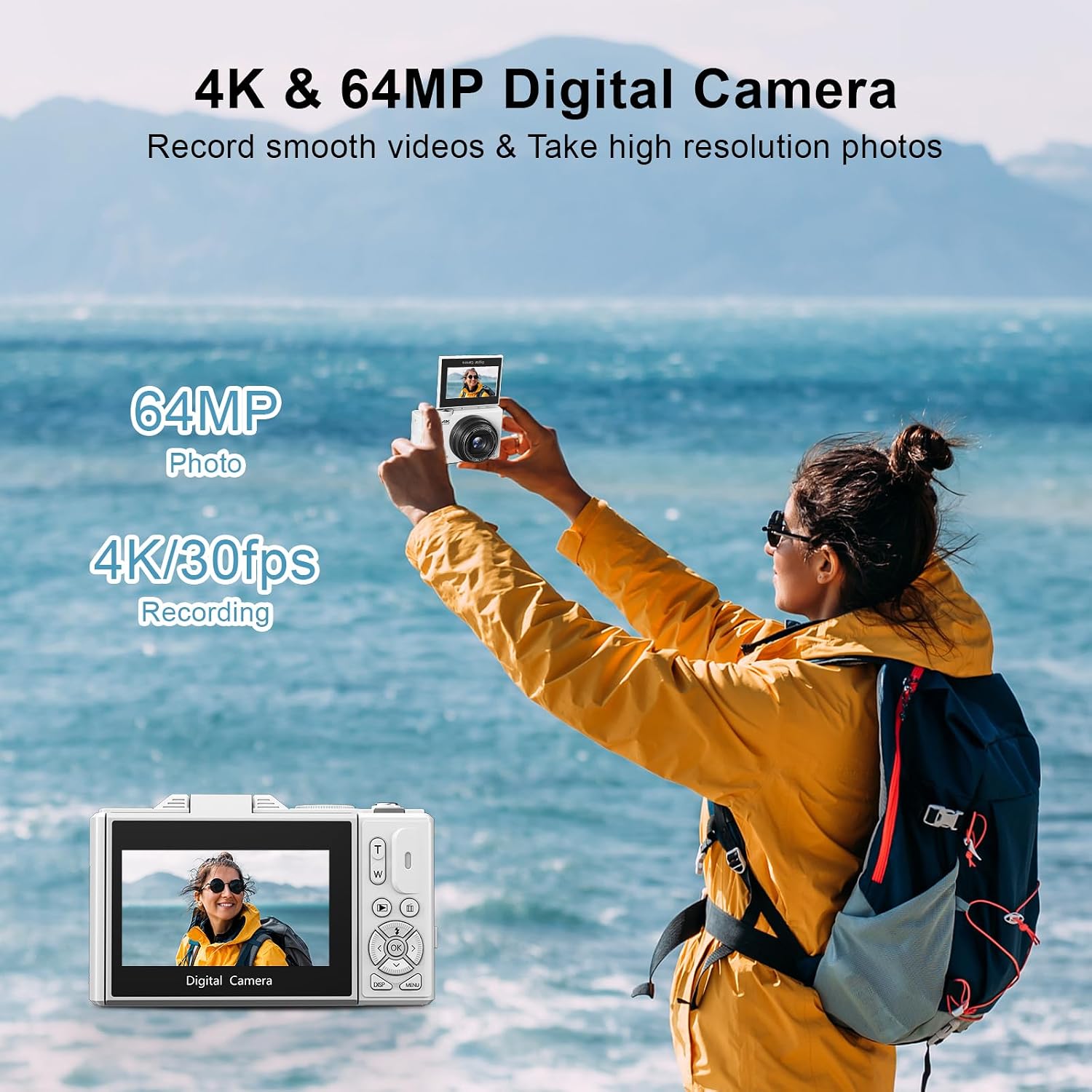 Detalle 2 de 4K 64MP Vlogging Camera 18X Zoom