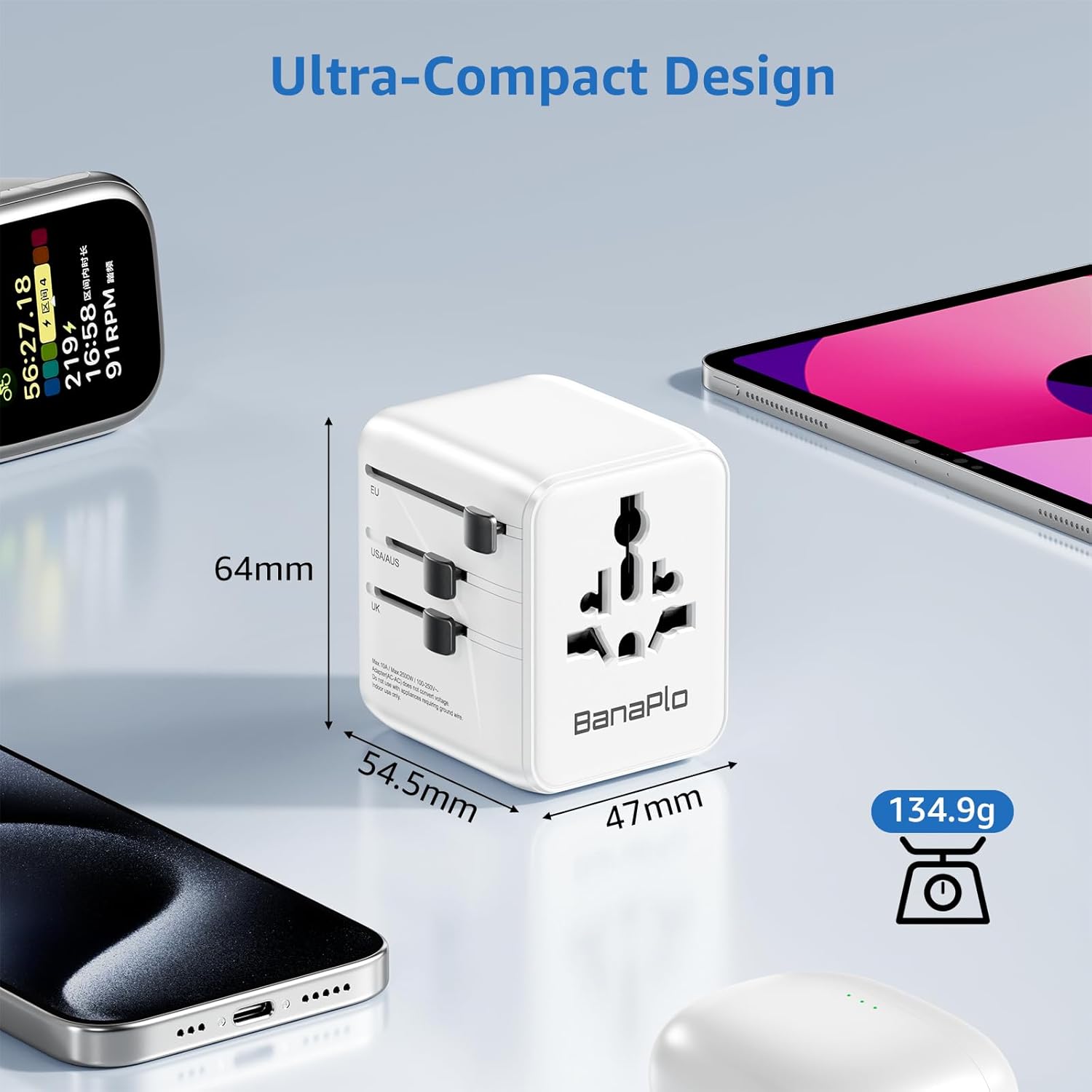 Thumbnail 6 de Banaplo Universal Travel Adapter 4 USB Ports