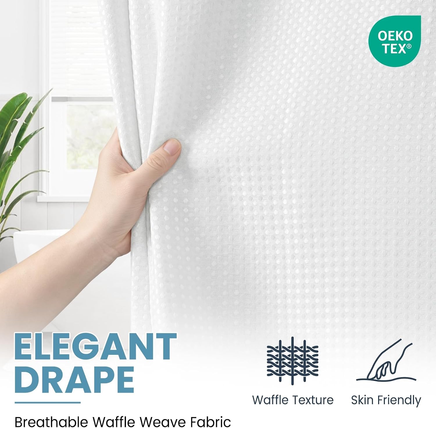 Thumbnail 3 de SORTTO Shower Curtain Set, 71x74
