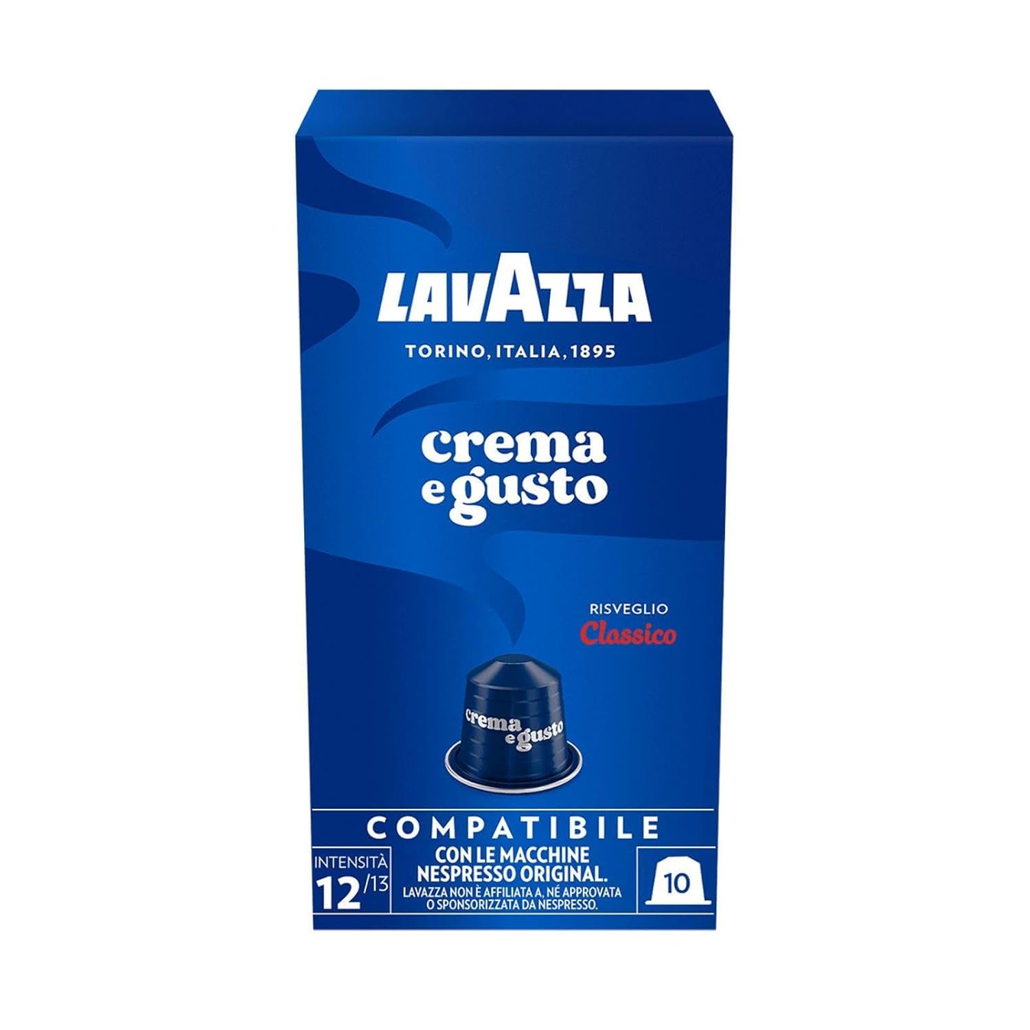 Detalle de Lavazza Crema e Gusto Classico – 30 Kapseln Aluminium, kompatibel mit Nespresso Original-Maschinen