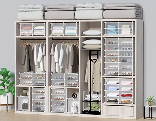 Detalle 2 de HOMIDEC Zapatero Transparente 10 Niveles para 20 Pares
