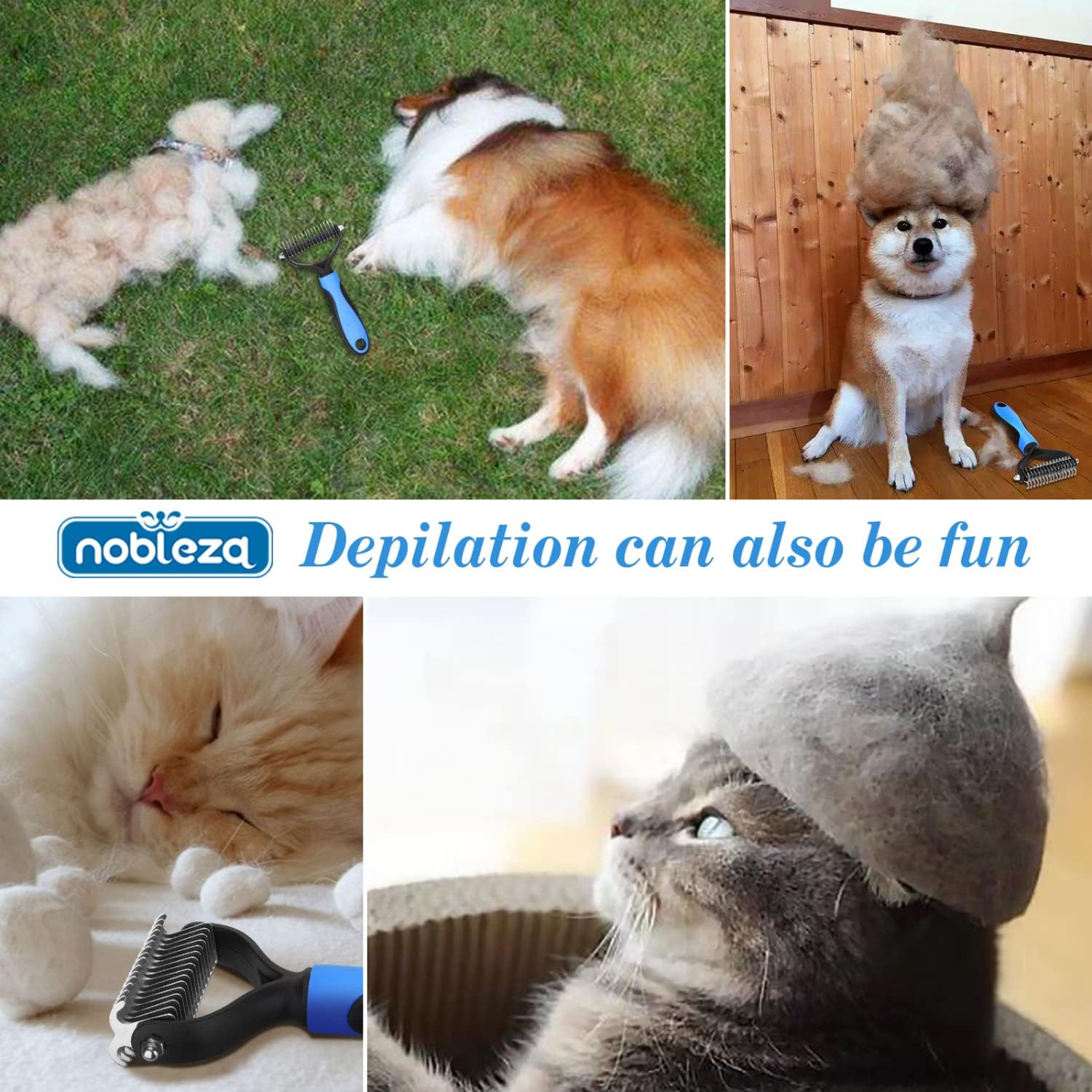 Thumbnail 5 de Nobleza Spazzola per Cani e Gatti pettine rastrello M