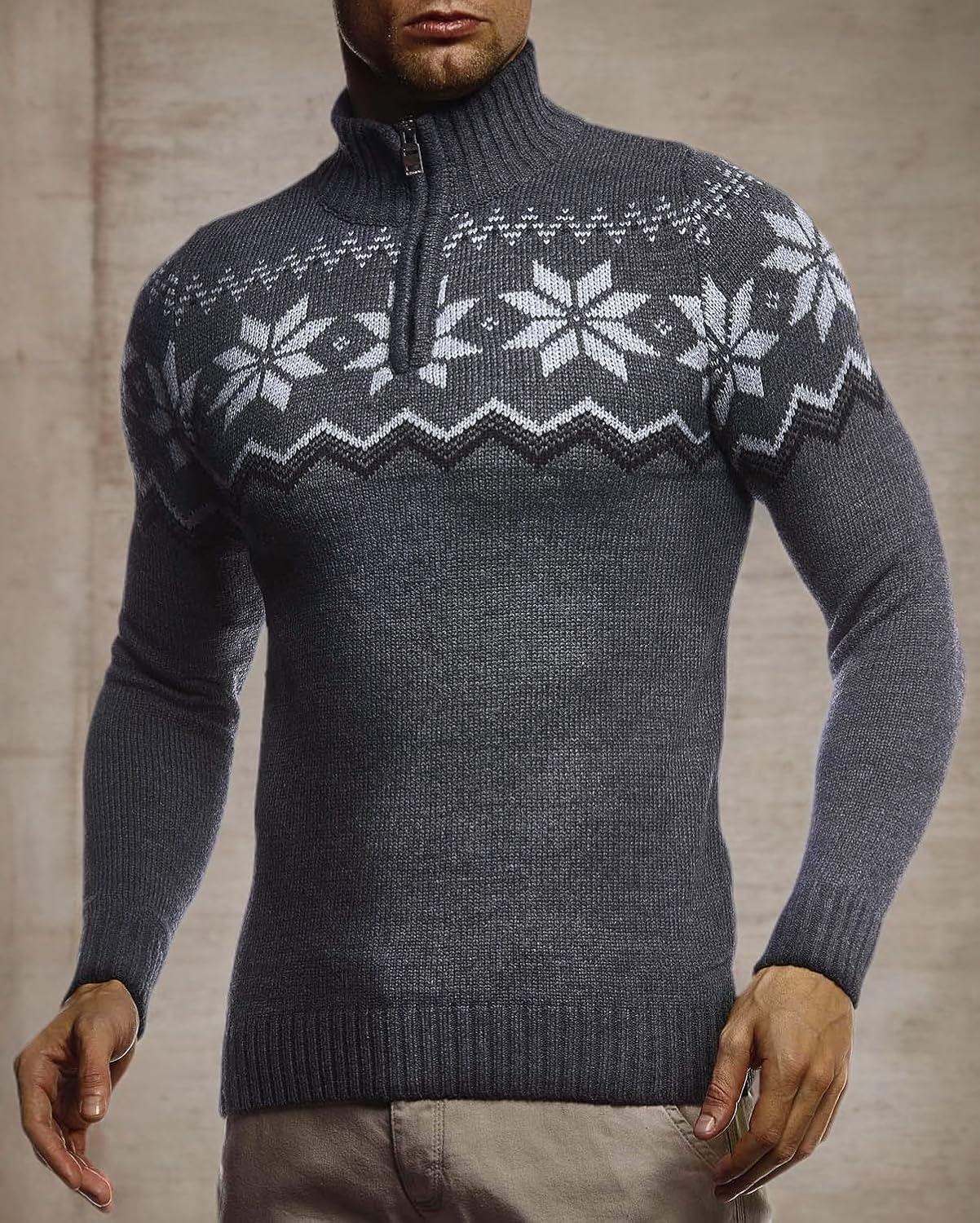 Thumbnail 3 de Leif Nelson Maglione uomo felpa a maglia LN-20758
