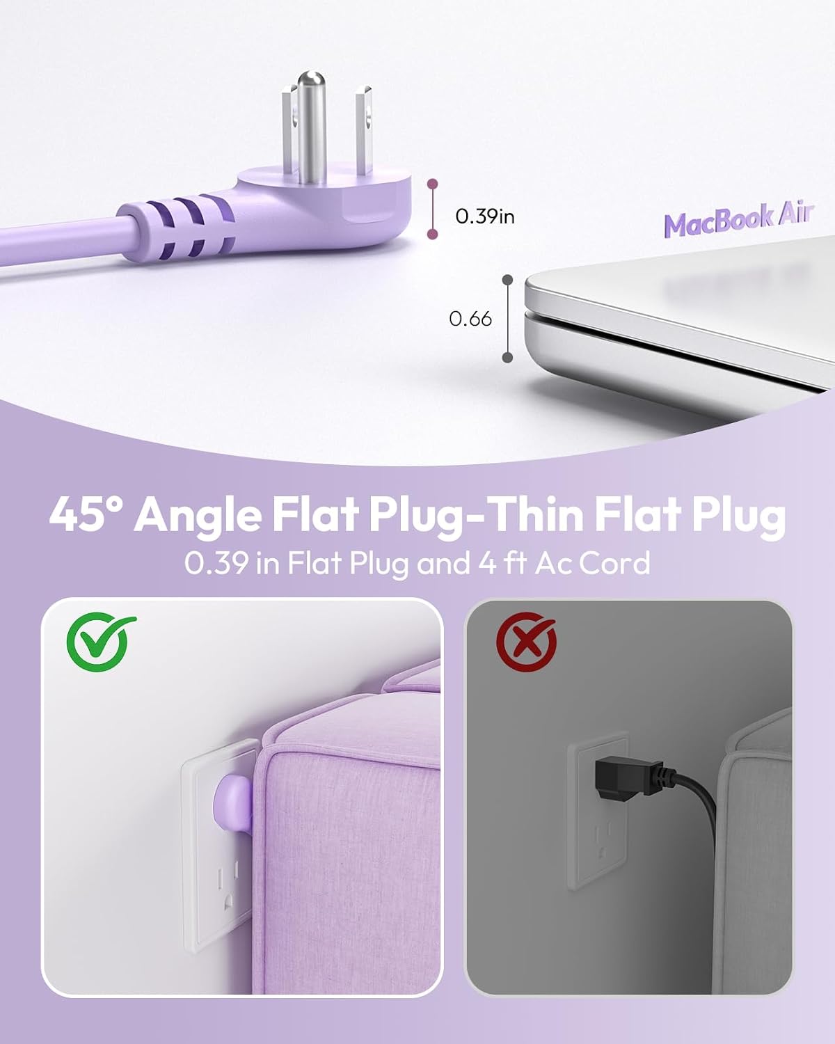 Thumbnail 6 de NTONPOWER Travel Power Strip 4 Outlets 3 USB