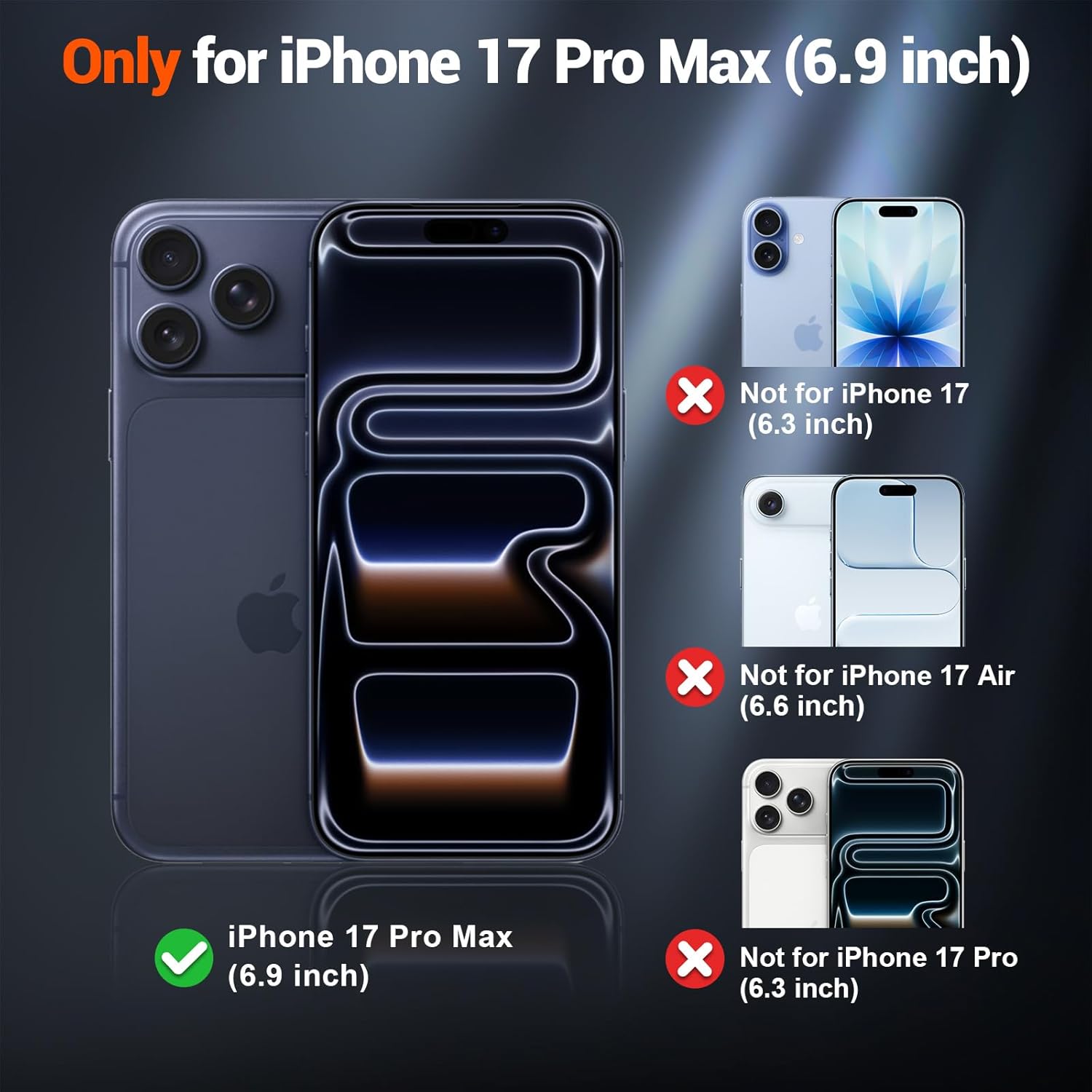 Thumbnail 1 de supfine Magnetic iPhone 17 Pro Max Case 10ft