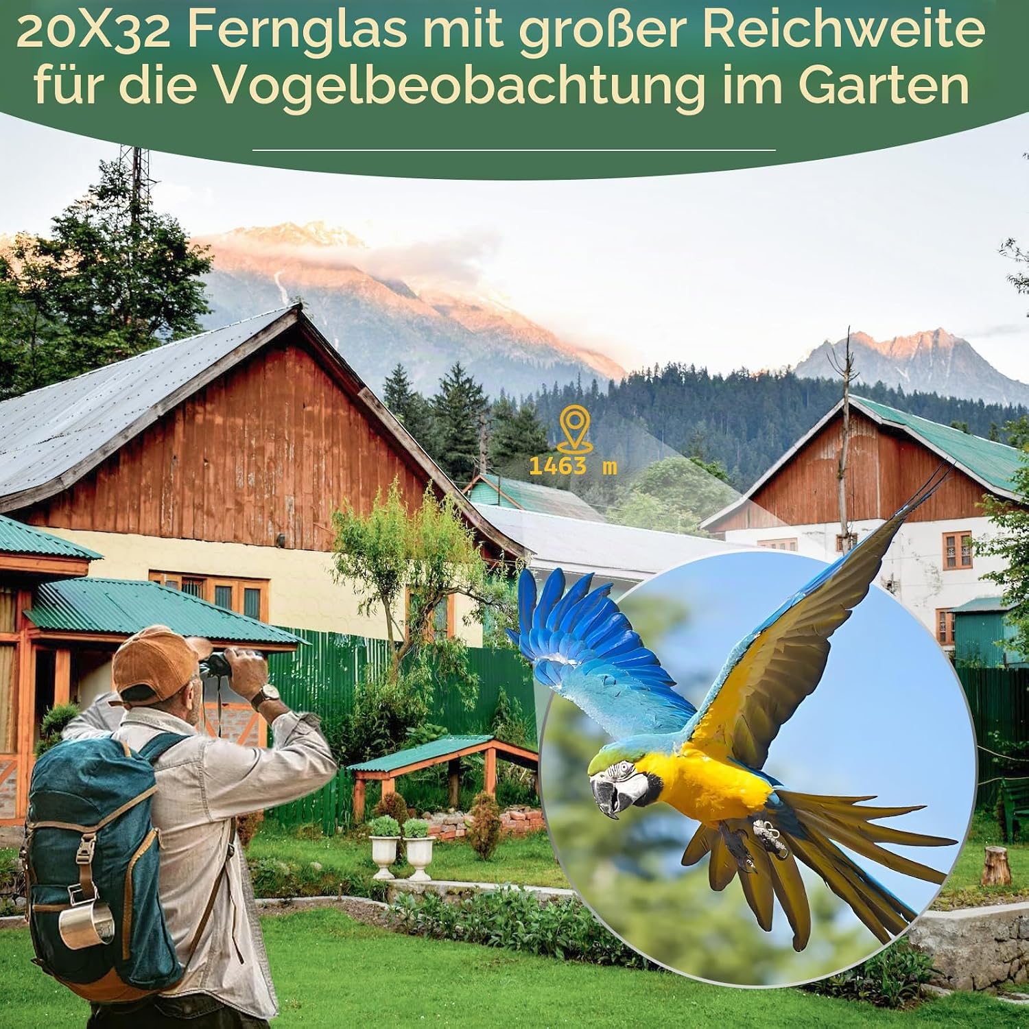 Thumbnail 5 de Opaita 20x32 Kompaktfernglas für Vogelbeobachtung