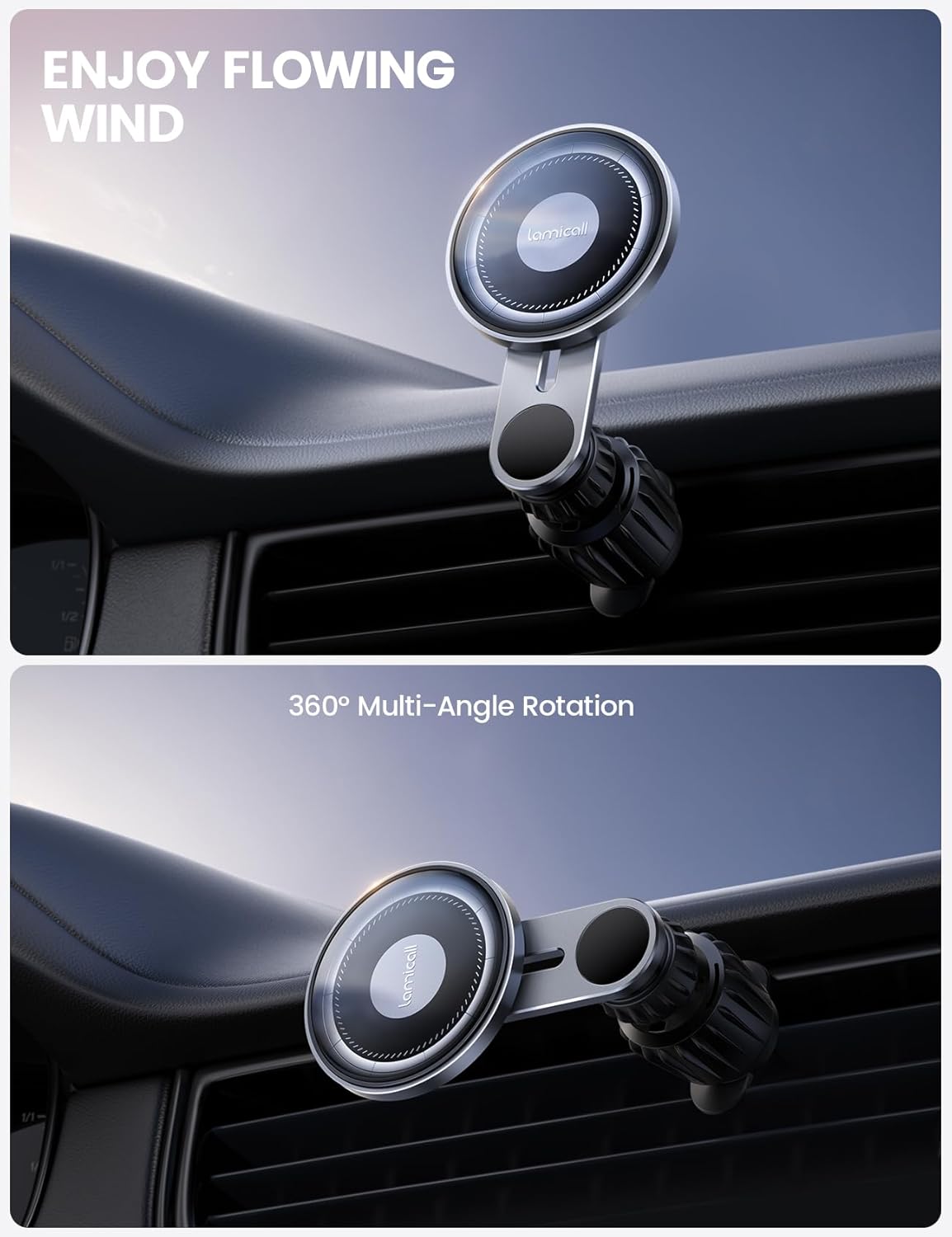 Thumbnail 5 de Lamicall MagSafe Car Mount Glass Panel