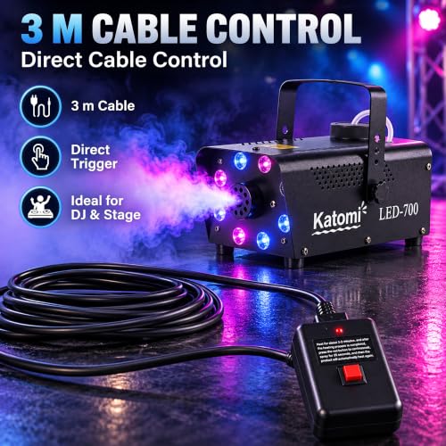 Thumbnail 4 de Katomi 500W Smoke Machine with RGB Effect and Dual Remote Controls