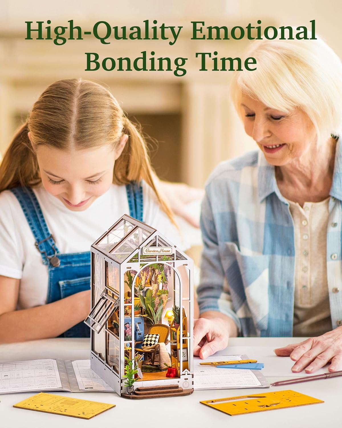 Thumbnail 5 de Rolife Book Nook kit maison miniature DIY avec lumières 🏠