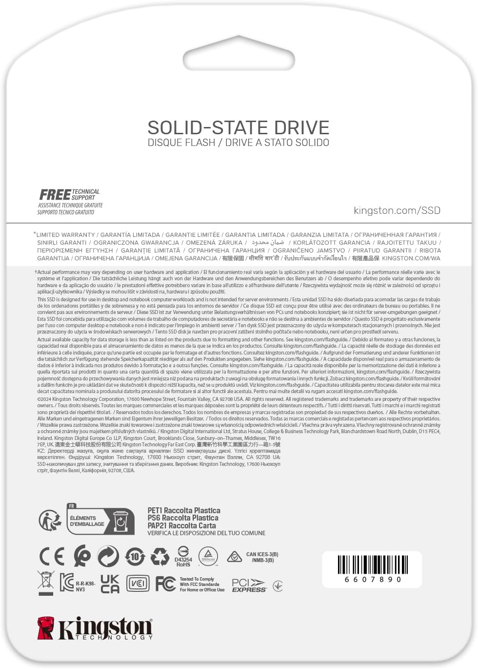 Detalle de Kingston NV3 1TB M.2 NVMe SSD (Gen4) — PCIe 4.0 speeds up to 6000 MB/s for fast upgrades