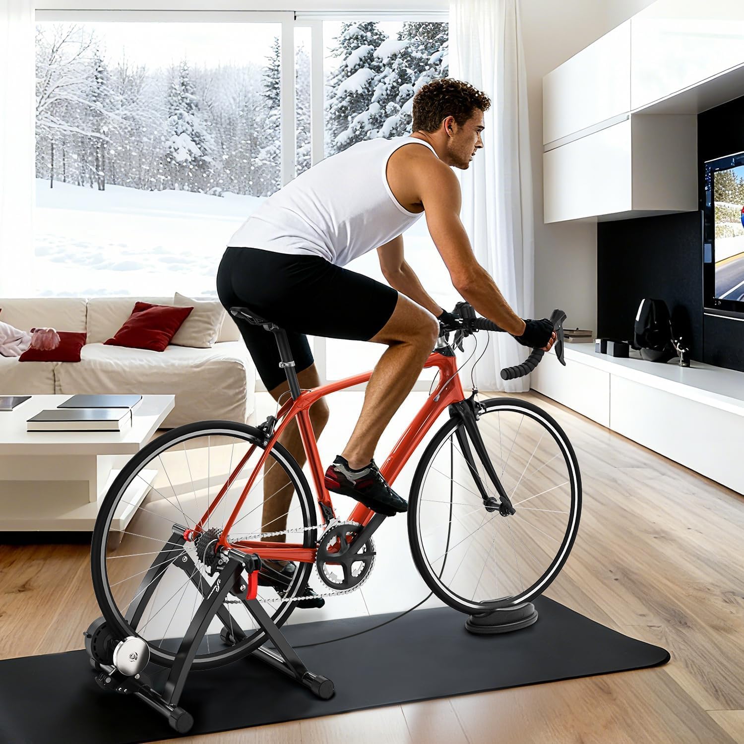 Detalle 2 de Sportneer Turbo Trainer 6-level magnetic bike stand