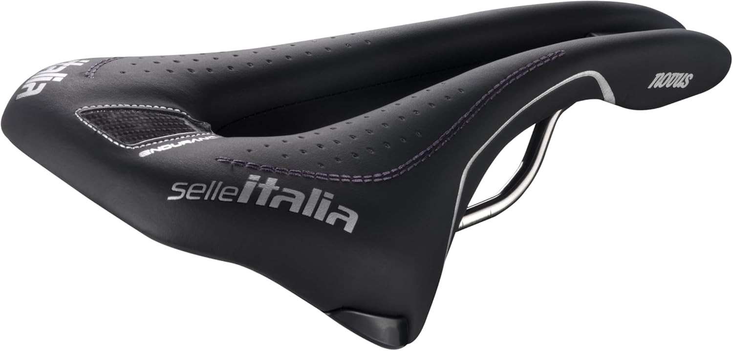 Detalle de Selle Selle Italia Novus Super Flow Endurance TI316 – gain de confort et performance sur route
