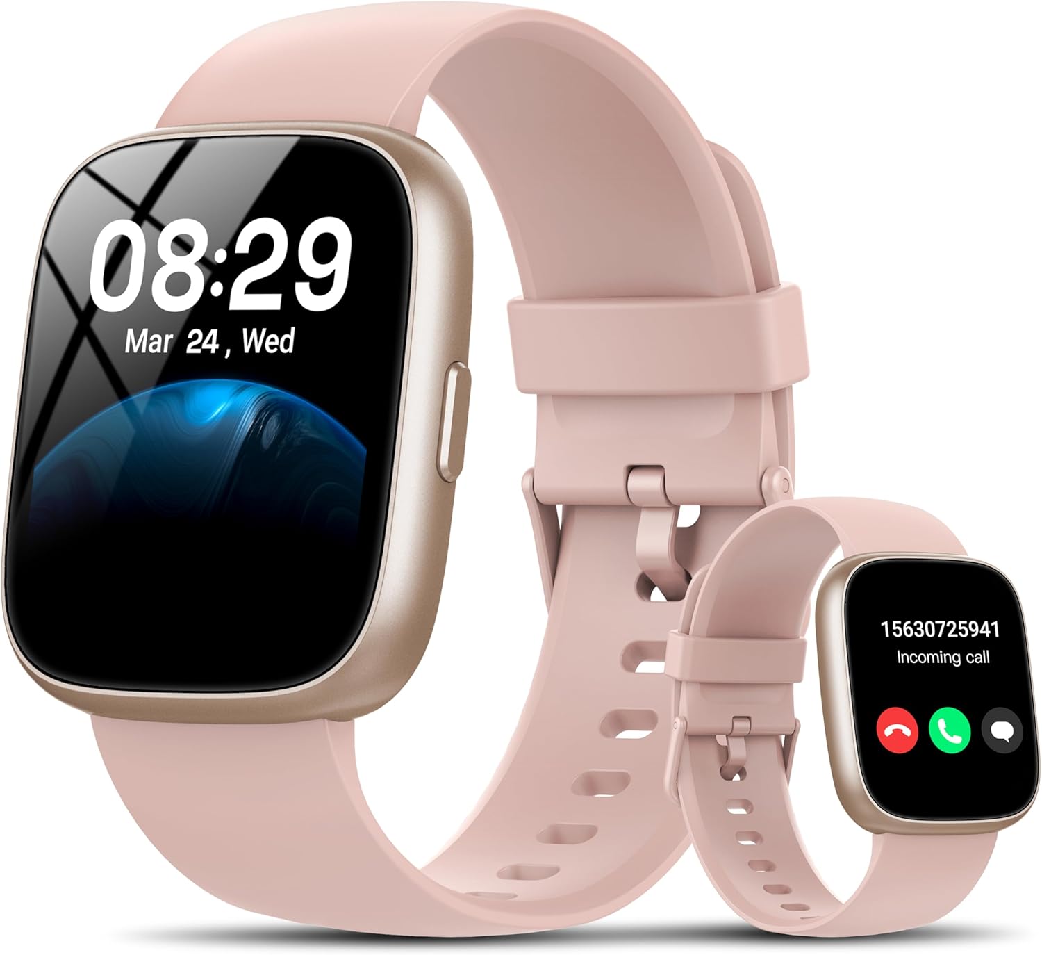 Alexa Smart Watch 1.83" HD Fitness Watch with Bluetooth Calling