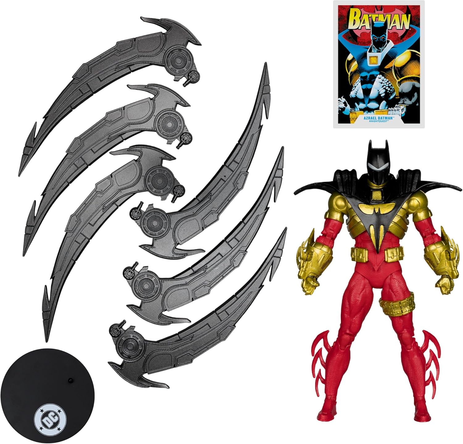 Thumbnail 1 de McFarlane DC Multiverse Actionfigur Azrael Batman (Knightquest), 19 cm