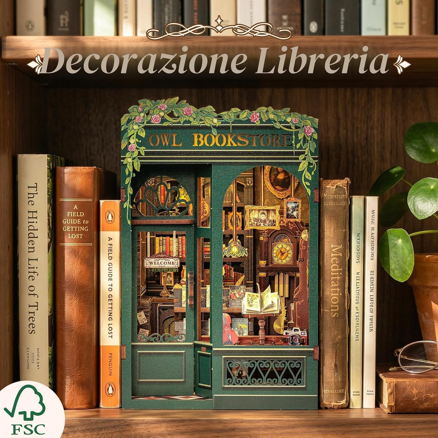 Thumbnail 6 de CUTEBEE Book Nook Kit – Casa Bambole in Miniatura da Costruire