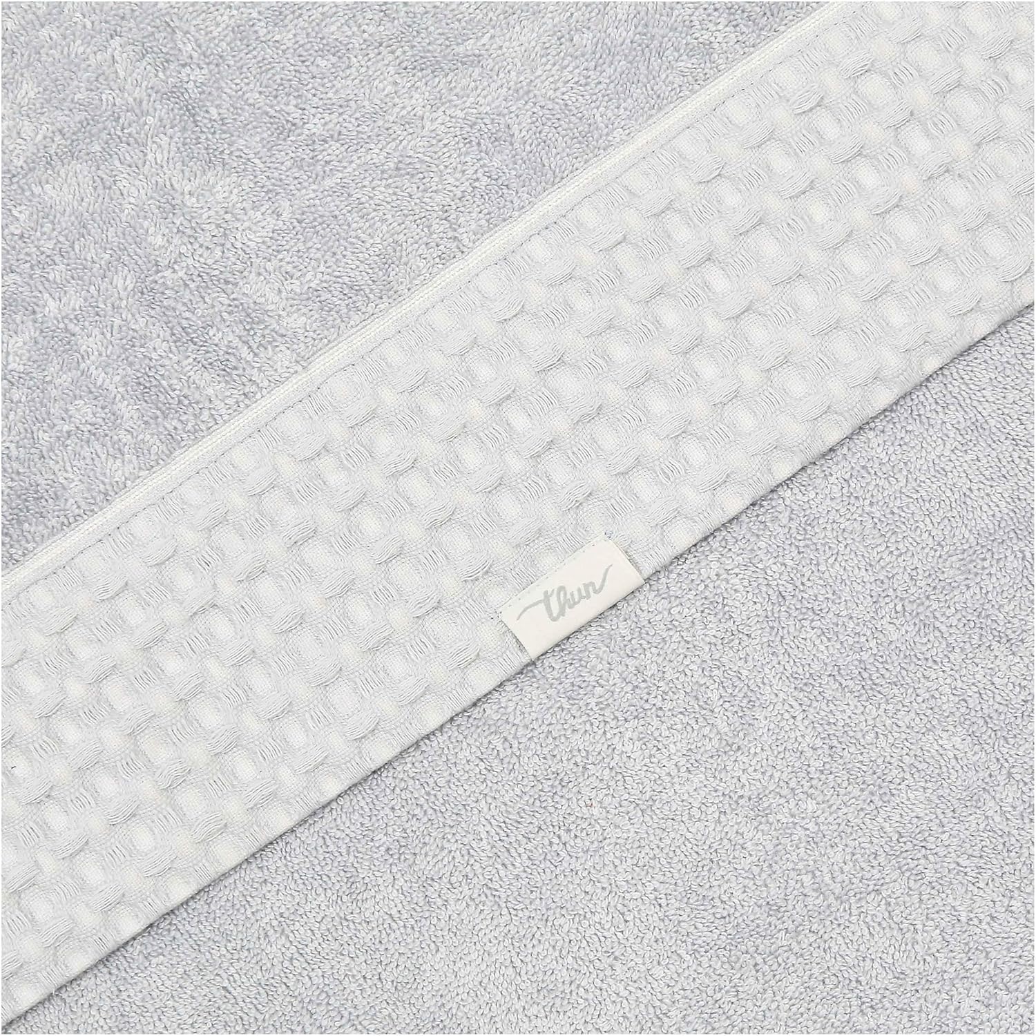 Thumbnail 1 de THUN Telo doccia azzurro 90x140 cm – 100% cotone, Collezione Iconic Elegance