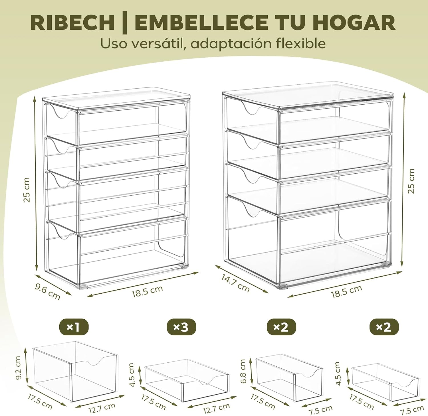 Thumbnail 5 de Ribech Organizador de Escritorio 8 Piezas
