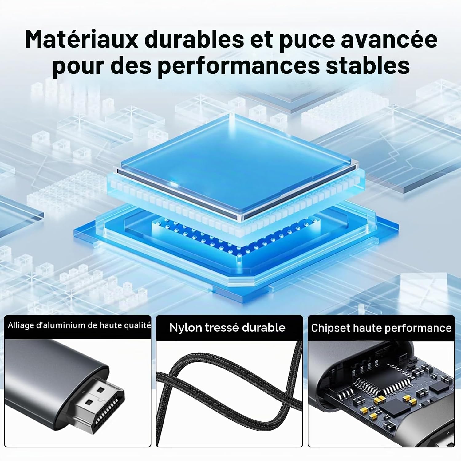 Thumbnail 4 de APKLVSR Câble HDMI Lightning vers TV – 2 m, 1080p, Plug & Play pour iPhone et iPad