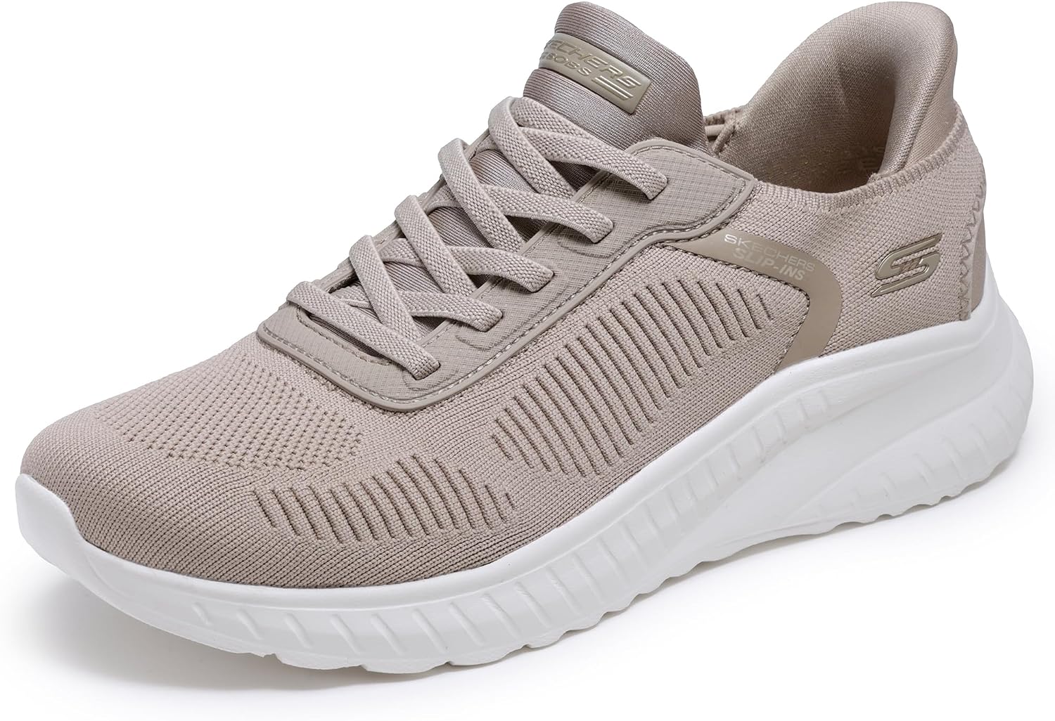Detalle de Skechers Damen Bobs Squad Chaos Current Muse Slip-In Sneaker