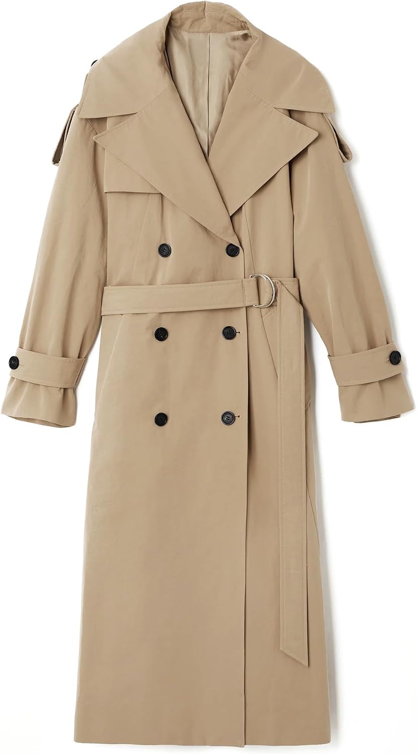 Thumbnail 3 de Farktop Oversized Long Trench Coat for Women