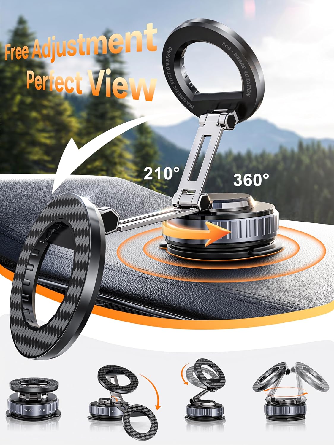 Detalle 2 de snanlen 2026 Car Phone Holder 108 lbs