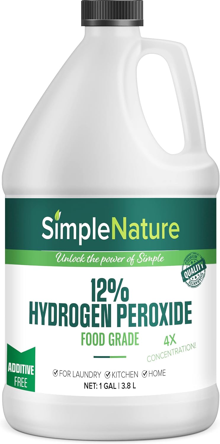 Detalle de SimpleNature 12% Hydrogen Peroxide Cleaner, 1 Gallon Concentrate