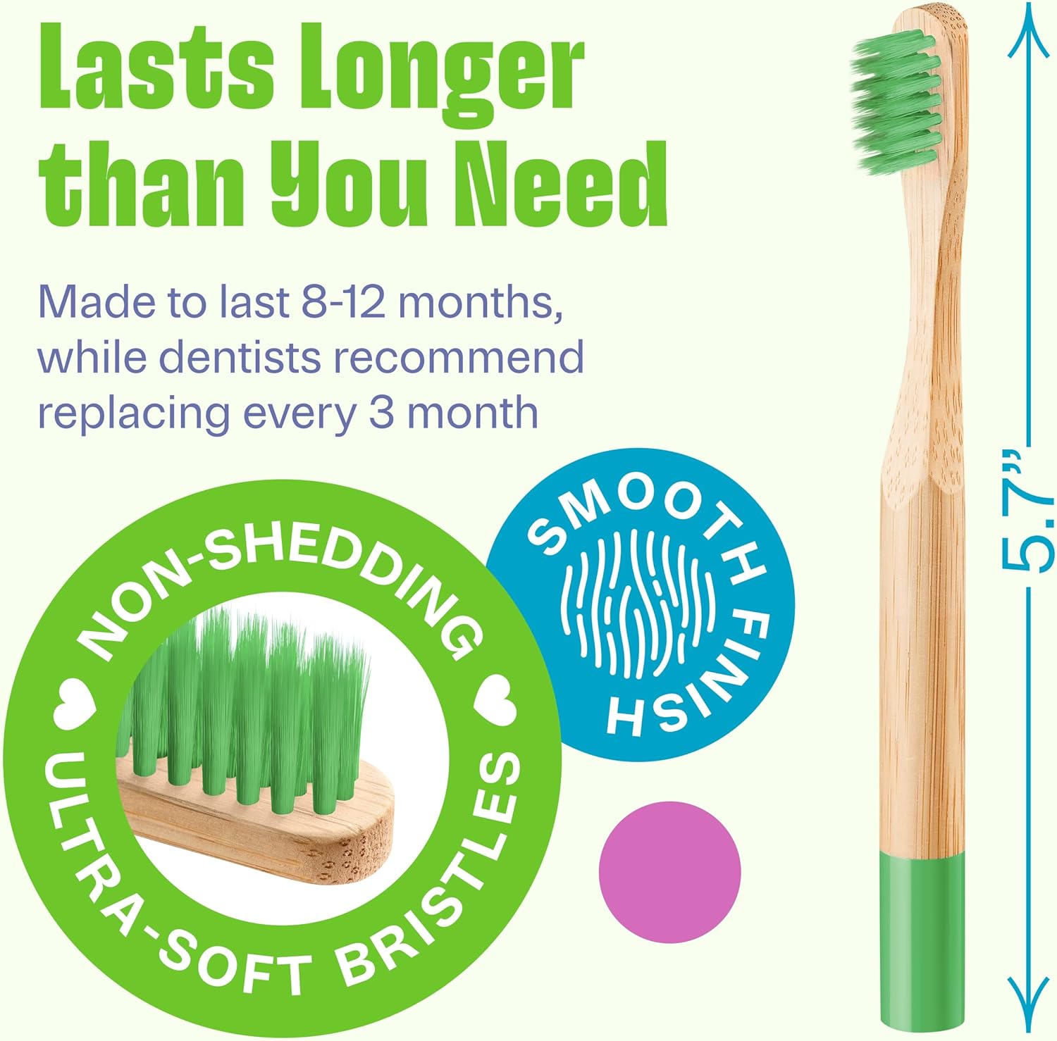 Thumbnail 3 de VIVAGO Kids Toothbrush 6 Pack