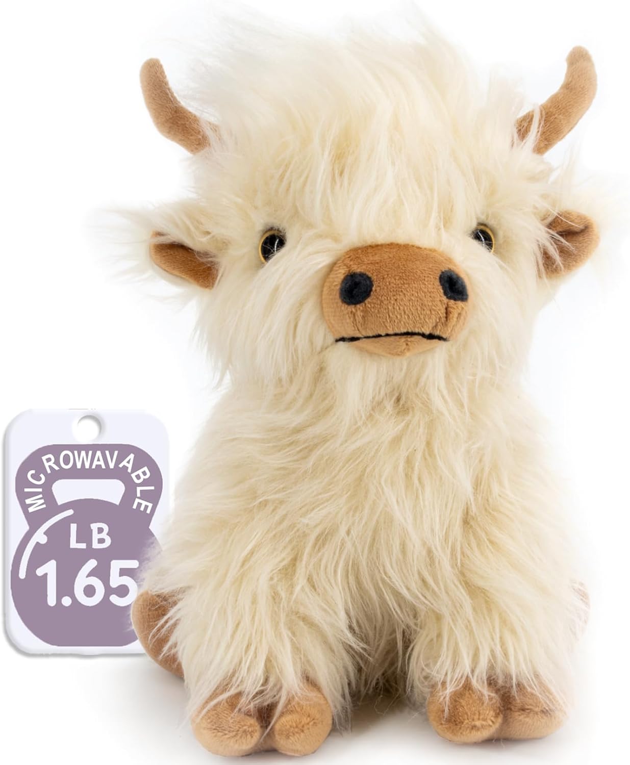 Detalle de Marysun Microwavable Highland Cow Plush