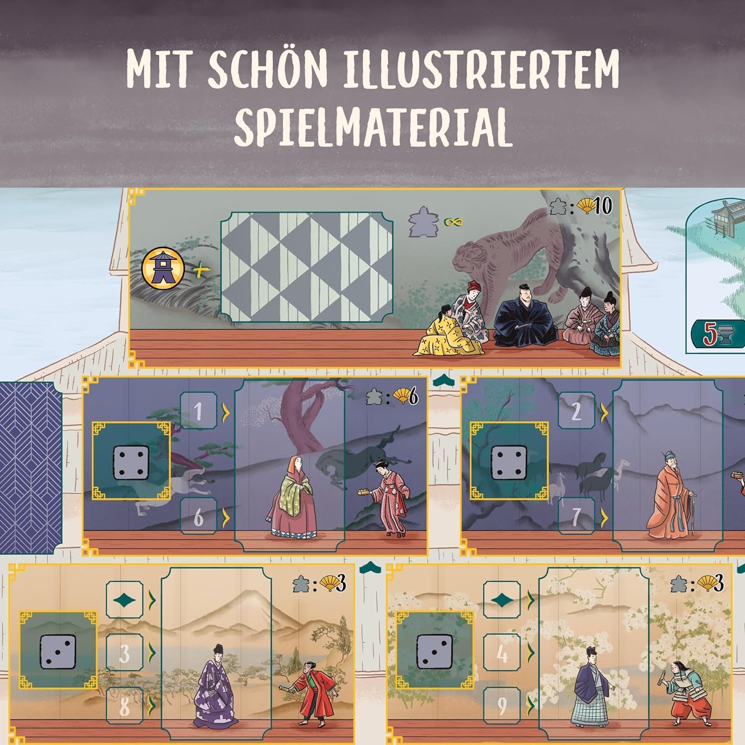 Thumbnail 5 de KOSMOS 683948 „Die weiße Burg“ – Strategiespiel mit besonderem Würfel-Mechanismus (1–4 Spieler, ab 12 Jahren)