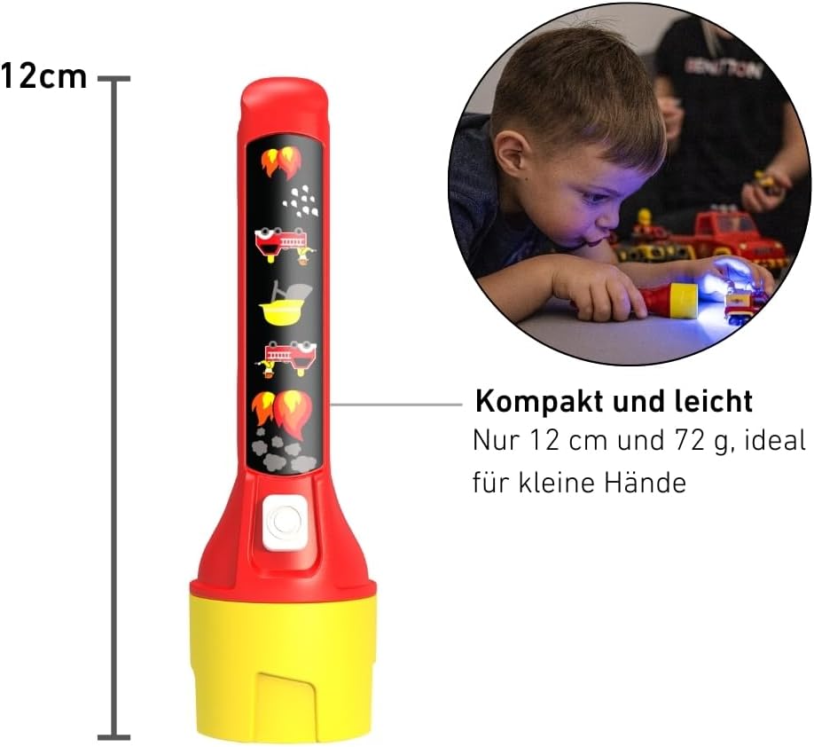 Thumbnail 3 de Ledlenser KidBEAM4 Kinder-Taschenlampe Feuerwehrmann – 4 LED-Farben, Clip, Autoabschaltung