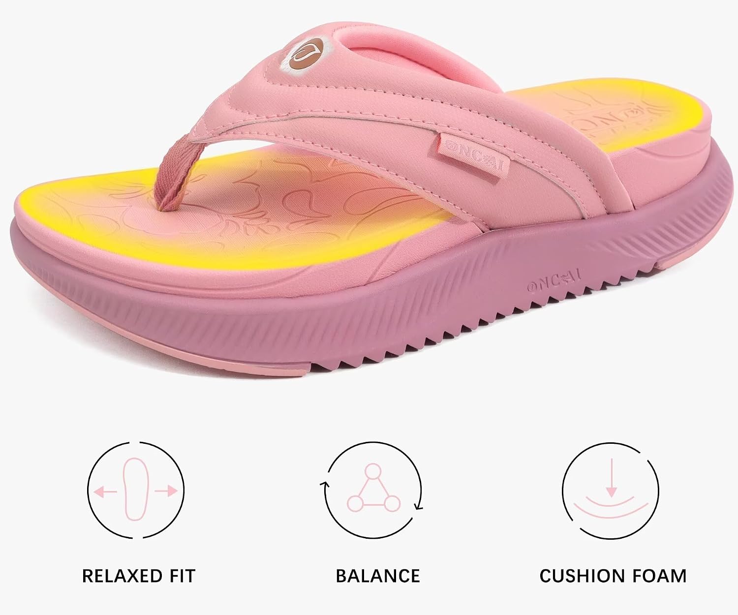 Thumbnail 2 de ONCAI Women’s Orthotic Cushion Flip Flops Recovery Sandals with Arch Support (Size 4–10)
