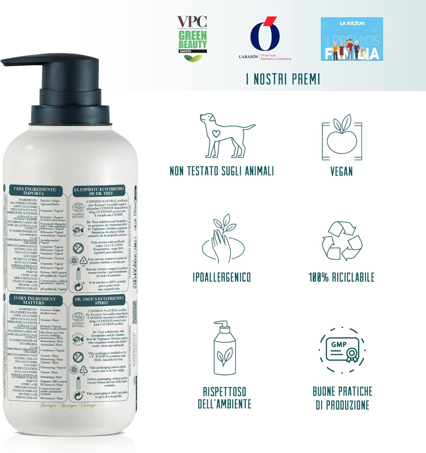 Thumbnail 3 de Dr. Tree Shampoo Dermoprotettivo Cuoio Capelluto Sensibile – Airless 400ml