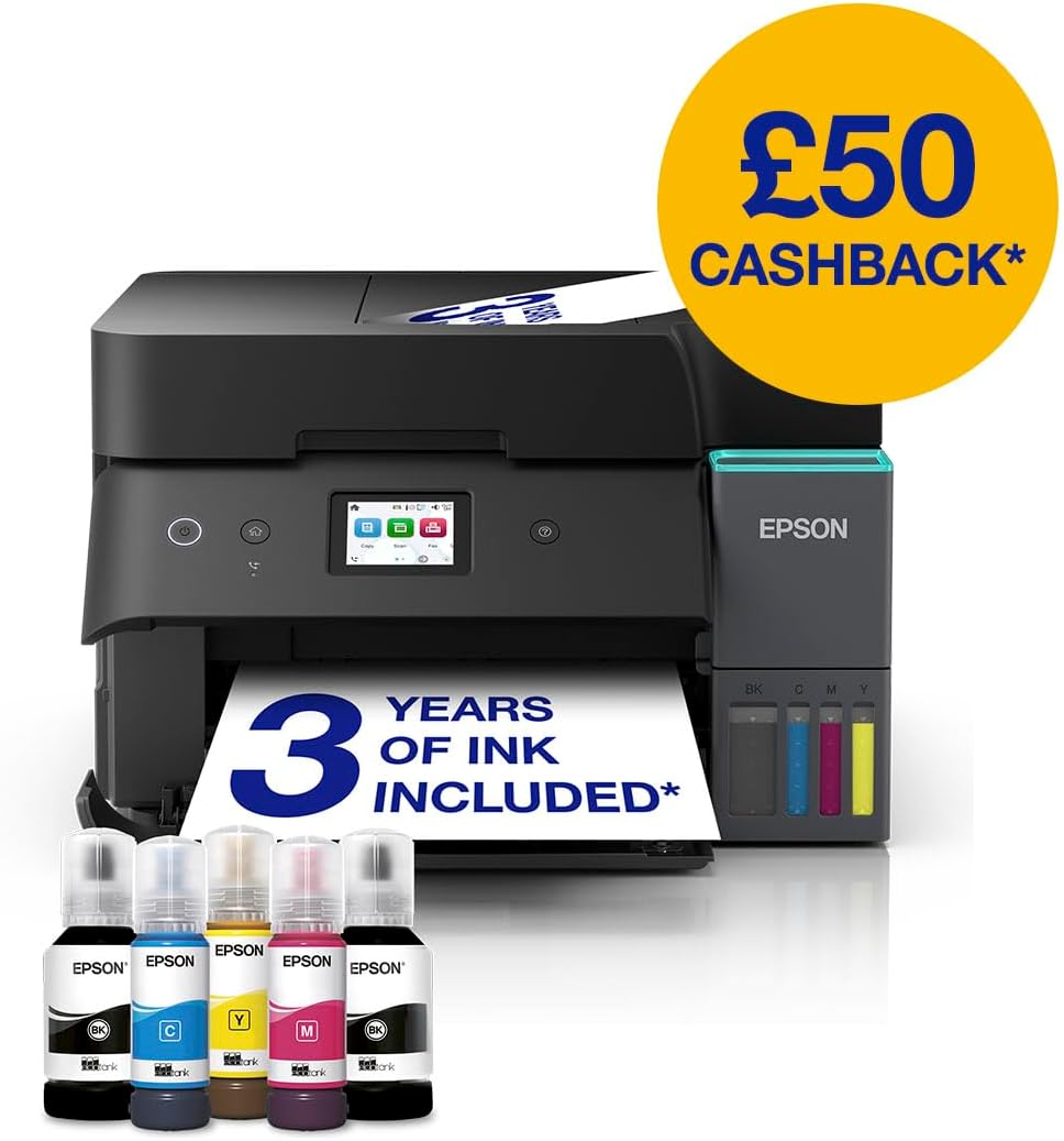 Detalle de Epson EcoTank ET-4955 Ink Tank Printer for Home Office