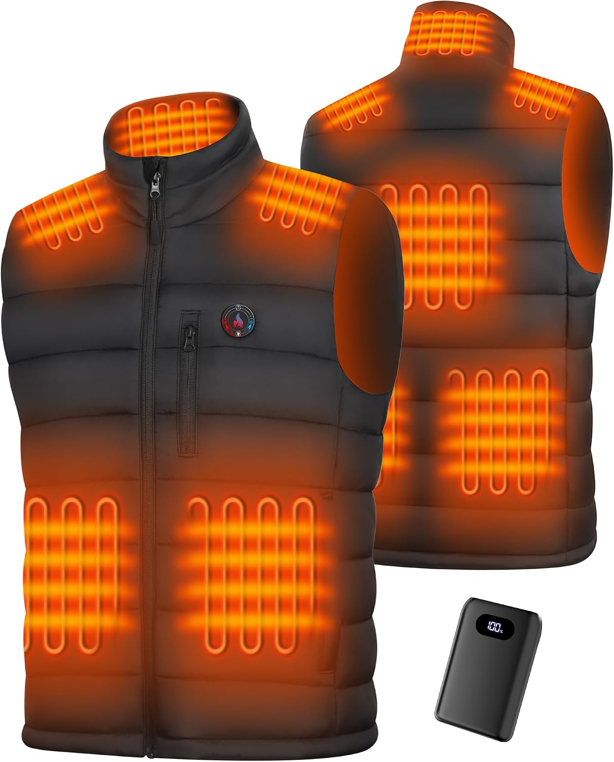 Detalle de Men's Heated Vest, 20,000mAh Battery Pack