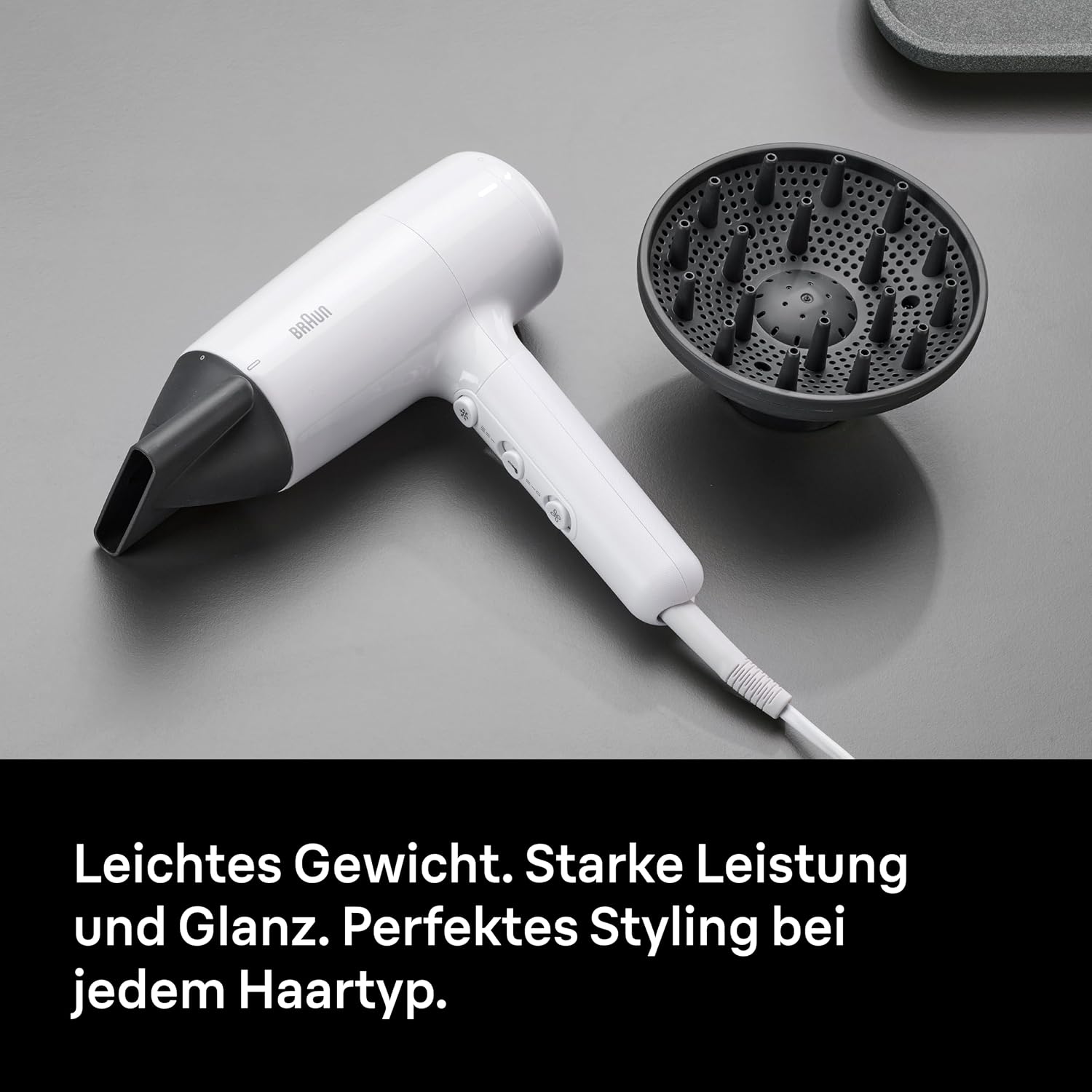 Thumbnail 6 de Braun Haartrockner HD2.21 (BRHD226E) – leichter Föhn mit Diffusor, Stylingdüse und IONTEC Technologie