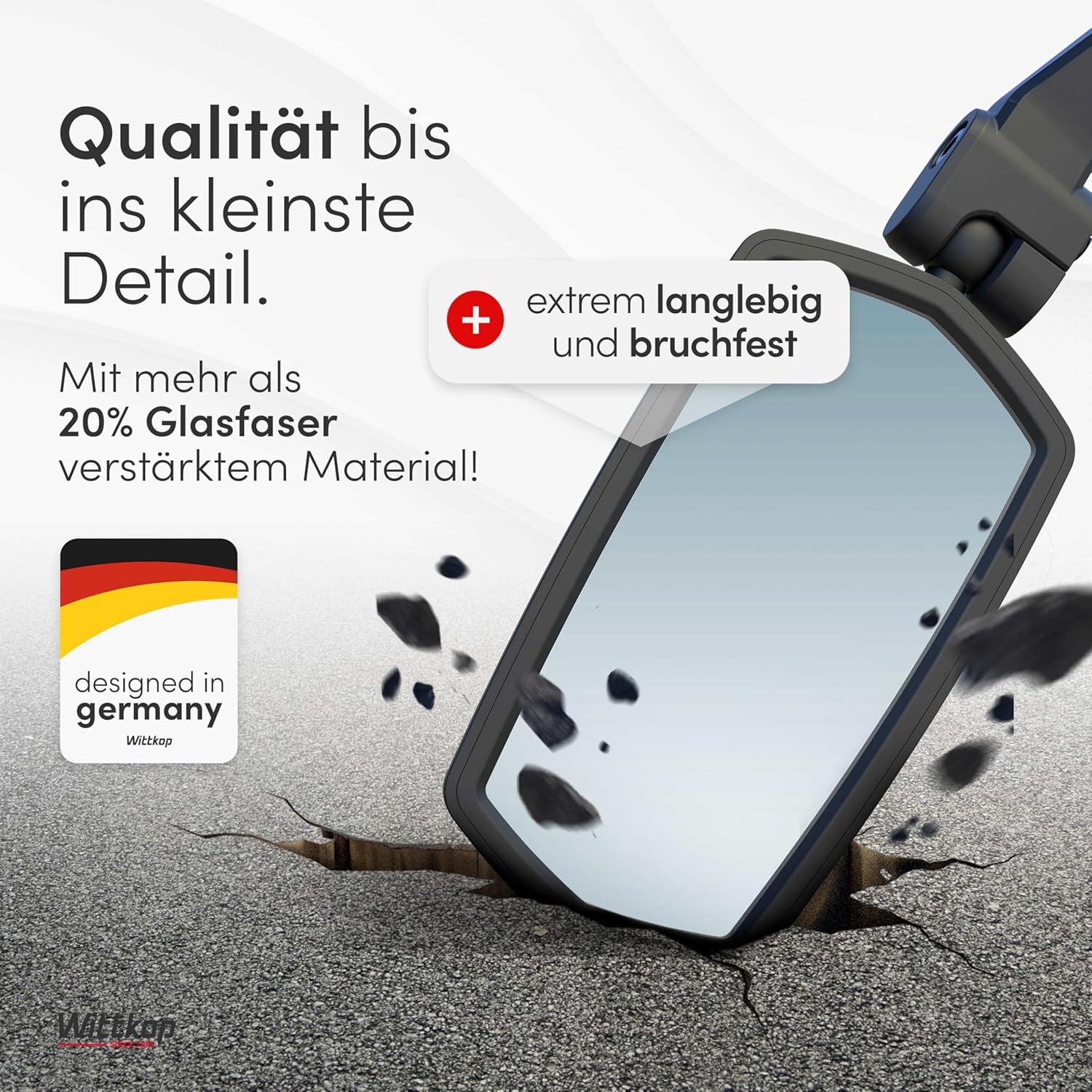 Thumbnail 2 de WITTKOP Fahrradspiegel Großes HD Sichtfeld