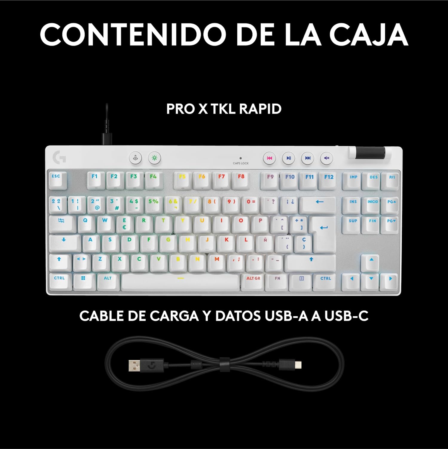 Thumbnail 8 de Logitech G PRO X TKL RAPID Teclado Para Gaming RGB 🎮