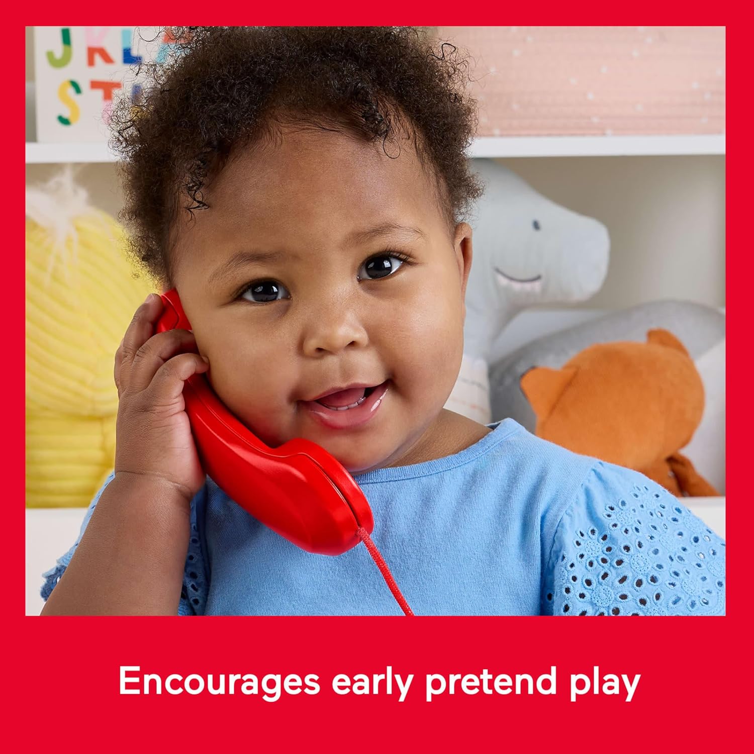 Detalle de Fisher-Price Red Chatter Telephone (Mattel 80th Anniversary Edition) pull-along activity toy, JGG97