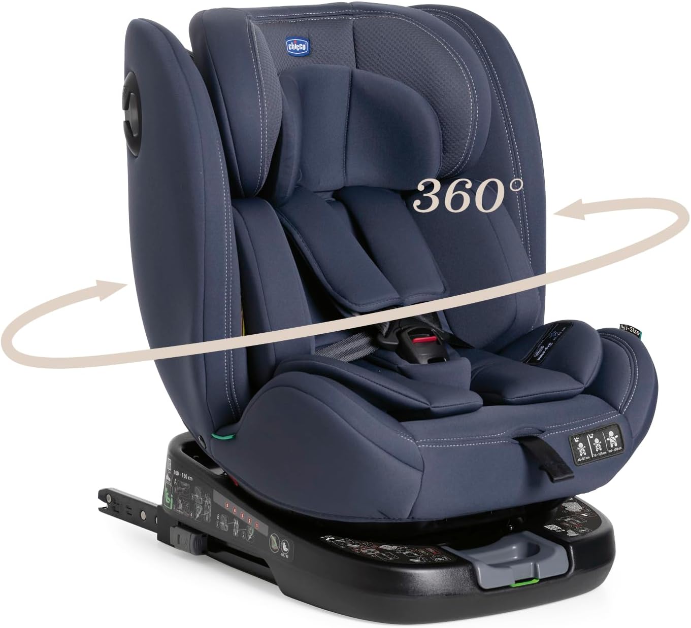 Detalle de Chicco Unico Evo I-Size: seggiolino auto 0-36 kg 4-in-1 con Isofix girevole a 360°