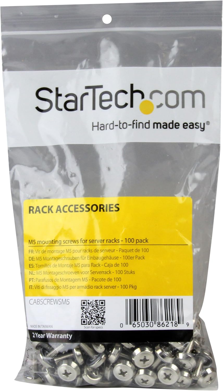 Detalle de StarTech.com M5 x 12mm Screws 100 Pack