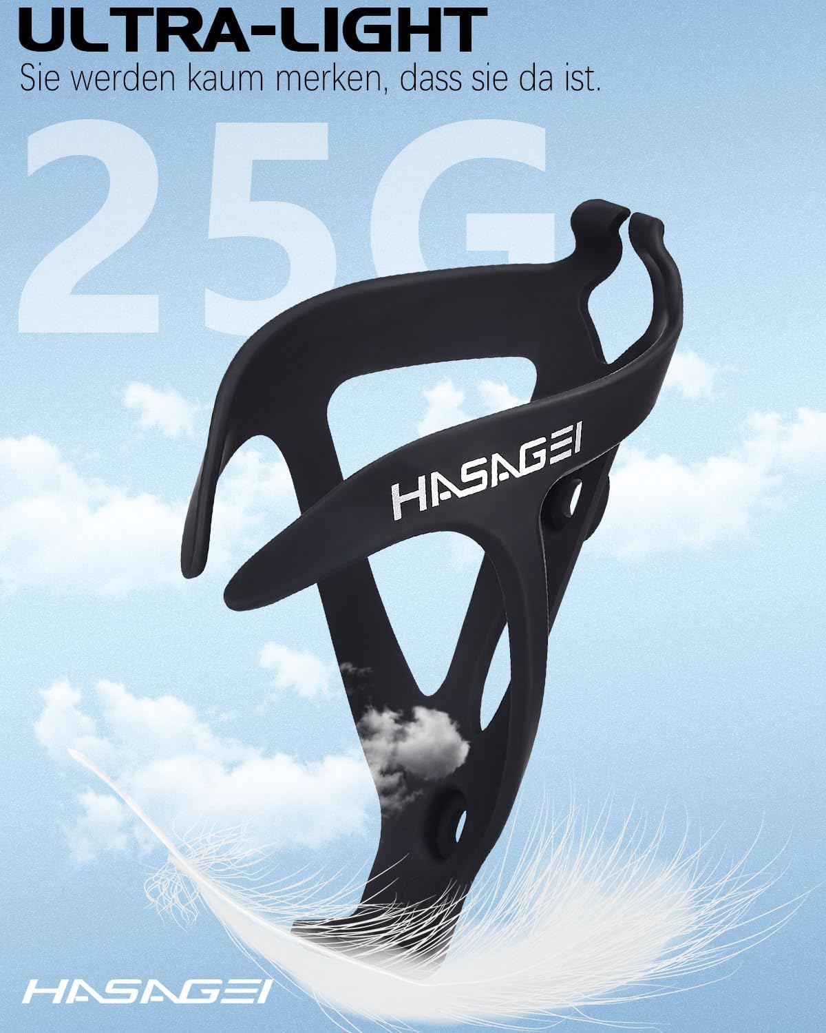 Thumbnail 1 de HASAGEI Fahrradflaschenhalter – ultraleichter, rutschfester Universalhalter für alle Räder